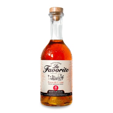 Rhum Vieux - "Coeur de Canne" - 4 ans - Distillerie La Favorite